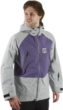 Planks Yeti Hunter 3L Snowboard/Ski Jacket, M Purple/Grey