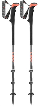 Leki Carbon TA XTG Ultralight Trekking Poles, 100-135cm Black/Red