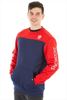 Sessions Roster Ski/Snowboard Technical Pullover L Deep Red