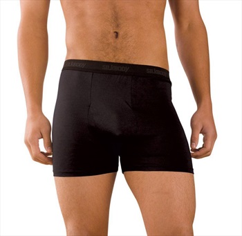 Silkbody Puresilk Boxer Shorts, S Black