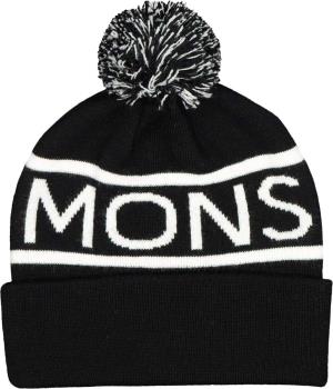 Mons Royale Pom-Pom Beanie Bobble Hat, One Size New Black/White