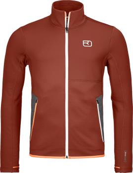 Ortovox Adult Unisex Fleece Light Full Zip Jacket, M Clay Orange