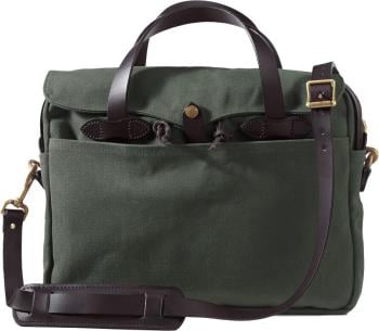 Filson Rugged Twill Original Briefcase Shoulder Bag, Otter Green