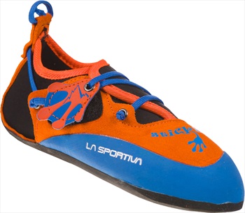 La Sportiva Stickit Kids Rock Climbing Shoe, UK 9-10 Orange/Blue