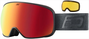 Dirty Dog Mutant 0.5 Red Kids' Snowboard/Ski Goggles, S Black-Grey