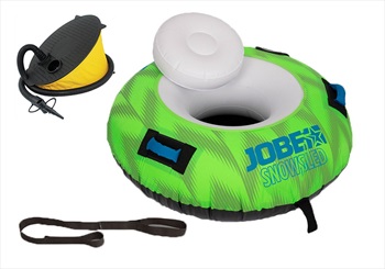 Jobe Snow Sledge Inflatable Toboggan and Pump Package, With Foot Pump