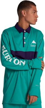 Burton Adult Unisex Midweight Rugby Long Sleeve Top, M Dynasty Green/Parachute