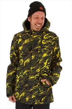 Bonfire Vector Men's Ski/Snowboard Jacket, L Camo Yellow
