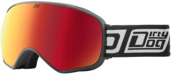 Dirty Dog Bullet Red Fusion Snowboard/Ski Goggles, L, Black-Grey