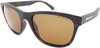 North Beach Basslet Brown Polarised Sunglasses, Matte Brown Tortoise