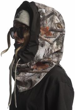 Brethren Apparel Storm Hood Ski/Snowboard Face Mask, Forest Camo