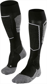 Falke SK4 Merino Wool Ski Socks, UK 11-12.5 Black-Mix