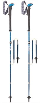 Leki Micro Vario Carbon Folding Trekking Poles, 110-130cm Blue