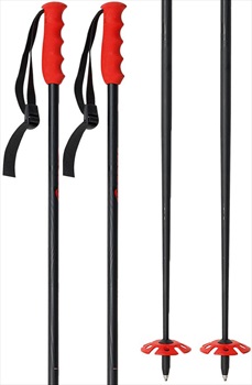 Nordica Freeride Pro Ski Poles, 135cm Black/Red