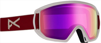Anon Relapse Jr MFI Pink Amber Ski/Snowboard Goggles, S/M Berry