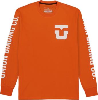 Union Snowboard Binding Co. Tee Long Sleeve T-Shirt, M Orange
