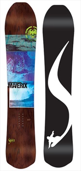 Never Summer Maverix Rocker Camber Snowboard, LT 145cm Narrow 2019