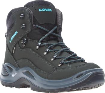 Lowa Renegade GTX Mid Women's Hiking Boots UK 4 Asphalt/Turquoise