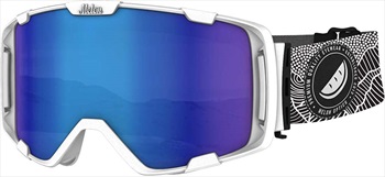Melon Parker Blue Chrome Sonar Snowboard/Ski Goggle, M/L White