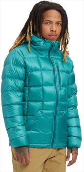 Burton Evergreen Hooded Down Ski/Snowboard Jacket, M Blue Slate