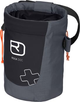 Ortovox First Aid Rock Doc Chalk Bag & First Aid Kit, Black Steel