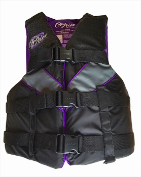 O'Brien Women's 3 Buckle Adjustable Nylon Buoyancy Vest, XS/S Purple
