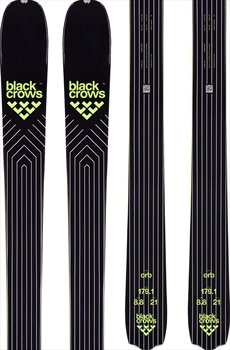 Black Crows Orb Ski Only Skis, 179cm Black/Yellow 2022