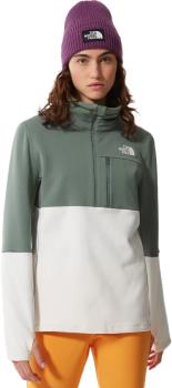 The North Face Tagen Women's 1/4 Zip Fleece, S Green/White