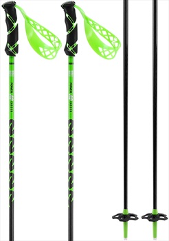 K2 Power Carbon Ski Poles, 110cm Green/Black