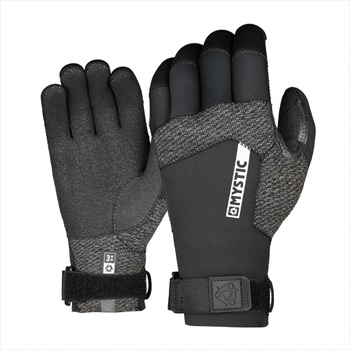Mystic Marshall 3mm Precurved Wetsuit Gloves, XXL Black Grey