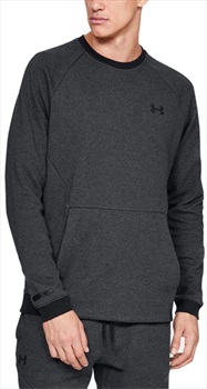 Under Armour Unstoppable Thermal Top Double Knit Crew Sweater, L Black
