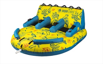 Radar Chase Towable Inflatable Tube, 3 Rider Yellow Blue 2020