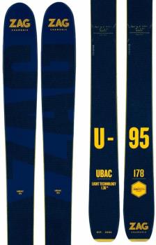 ZAG Ubac 95 Ski Only Skis, 178cm Dark Blue/Yellow