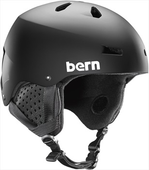 Bern Macon EPS Winter Snowboard Helmet, M Matte Black