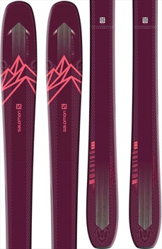 Salomon QST Myriad 85 Ski Only Skis, 169cm Purple/Pink 2020