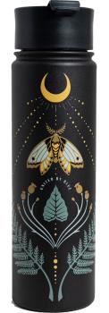 United By Blue Lunar Moth Insulated Water Bottle 22oz Black