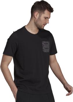 Adidas Terrex Pocket Graphic Cotton T-Shirt, L Black/White
