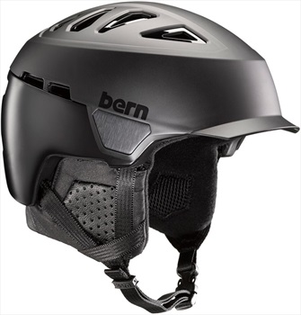 Bern Heist Brim Winter Snowboard Helmet, S Satin Black