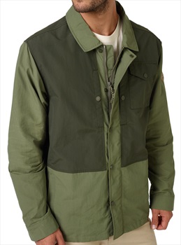 Burton Tailrace Jacket Waxed Nylon Coat, XL Forest Night / Clover