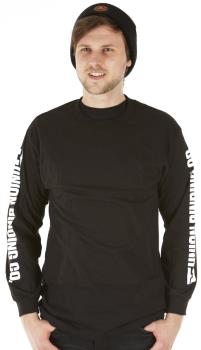 Union Snowboard Binding Co. Long Sleeve Tee Shirt, S Black