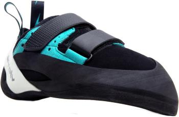 Evolv Geshido Velcro Rock Climbing Shoe, UK 9.5 l EU 44 Black/Teal