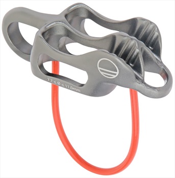 Wild Country Pro Guide Lite Rock Climbing Belay Device, Grey/Oranage