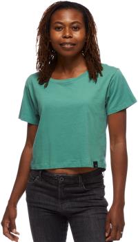 Black Diamond Pivot Tee Women's Crop Top T-Shirt, UK 14 Meadow Green