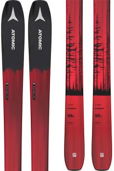 Atomic Maverick 95 TI Ski Only Skis, 180cm Red/Black