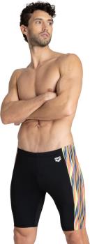 arena Speed Stripe Jammer Men's Swim Trunks UK 30 Black/Multi Orange