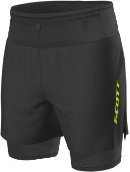 Scott RC Run Hybrid Running Shorts, XL Black/Yellow