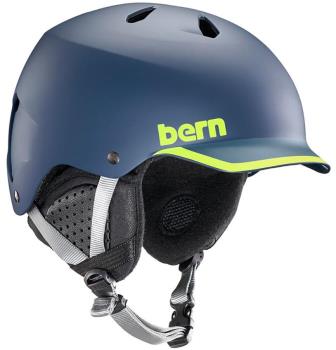Bern Watts MIPS Winter Snowboard Helmet M Navy / Hyper Green