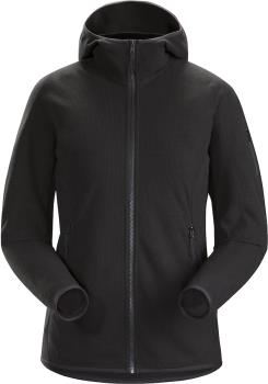 Arcteryx Delta Lightweight Hoody Women's Fleece Jacket, UK 12 Black