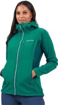 Montane Krypton Hoodie Women's Softshell Jacket, UK 12 Wakame Green