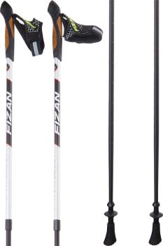 Fizan NW Fitness Adjustable Nordic Walking Poles, 75-125cm Silver